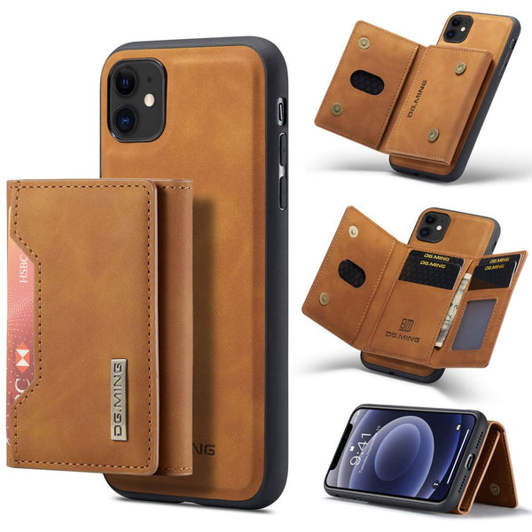 2 in 1 Detachable Leather Wallet Case For iPhone – ASD Shop