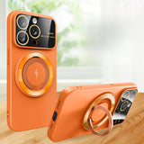 Large Window Magnetic Holder Case for iPhone