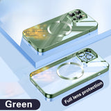 Magnetic Metal Frame ultra-thin Transparent Case For iPhone
