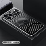 Magnetic Metal Hollow Heat Dissipation Case for iPhone