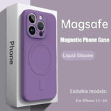 Liquid silicone soft strong magnetic case for iPhone