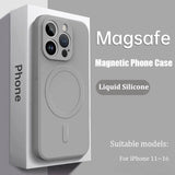 Liquid silicone soft strong magnetic case for iPhone