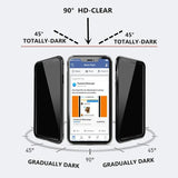 Anti-peeping 360° protection magnetic tempered glass case For iphone