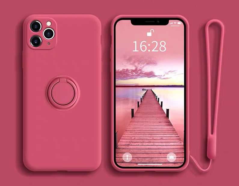 Liquid Silicone Cute Case for iPhone