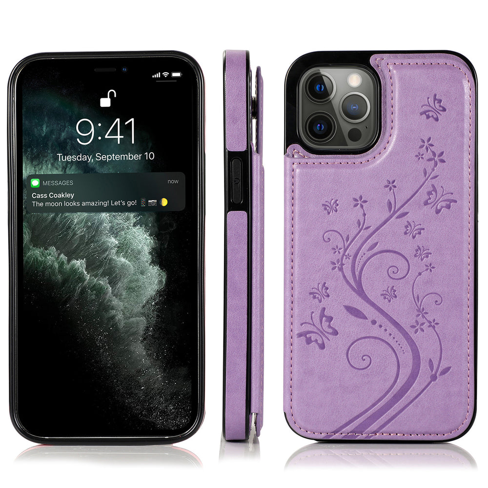 Embossed leather case for iPhone