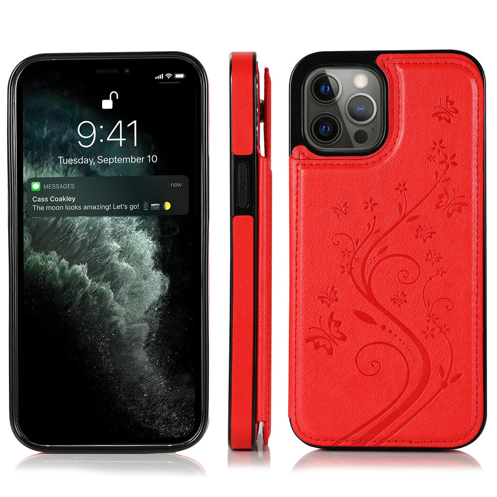 Embossed leather case for iPhone