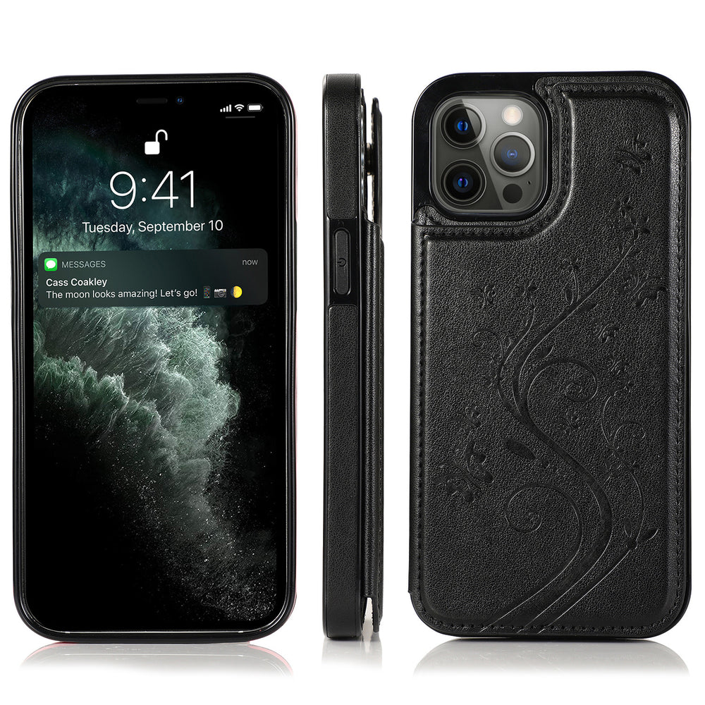 Embossed leather case for iPhone