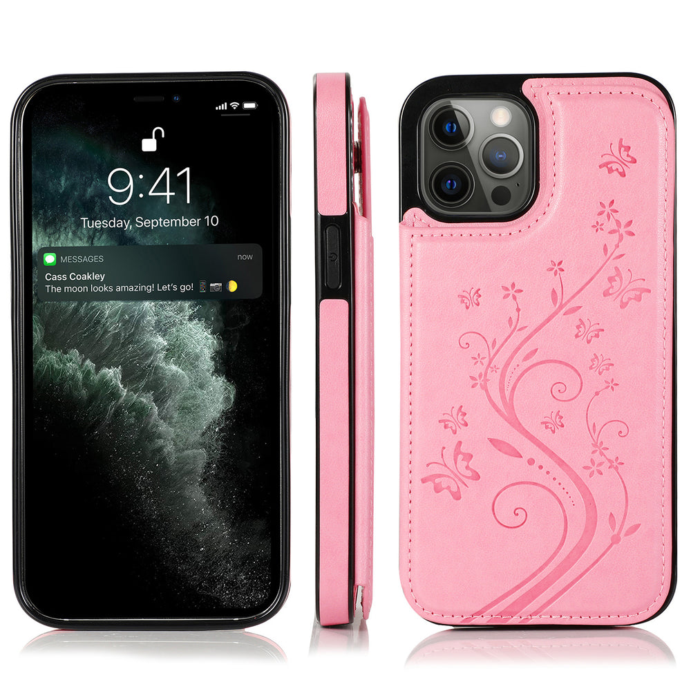 Embossed leather case for iPhone