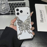 Borderless electroplated butterfly case for iPhone