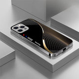 Electroplated Tempered Glass Premium Case fot iPhone