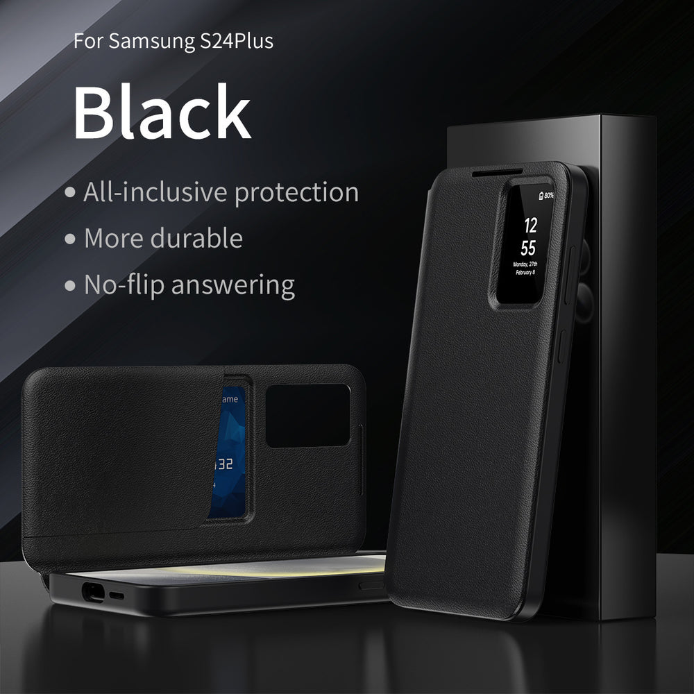 New smart window card insertion phone case for Samsung