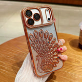 Luxury Bling Peacock Glitter Diamond Case For iPhone
