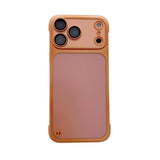 Borderless ultra-thin frosted electroplated case for iPhone