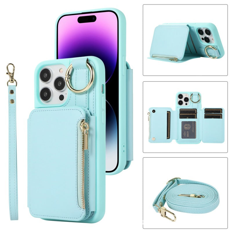 Leather Card Holder Case for iPhone