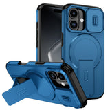 Lens Protection Shockproof Foldable Magnetic Stand Case For iPhone
