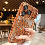 Luxury Bling Peacock Glitter Diamond Case For iPhone