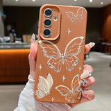 Golden Butterfly Case For Samsung