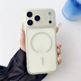 Ultra thin frosted ice mist magnetic case For iPhone