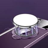 ultra-thin Logo-exposed magnetic invisible stand case for iPhone