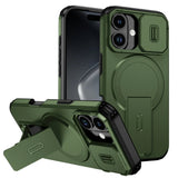 Lens Protection Shockproof Foldable Magnetic Stand Case For iPhone