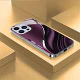 Luxury Gilded Curved Lines Case For iPhone