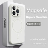 Liquid silicone soft strong magnetic case for iPhone