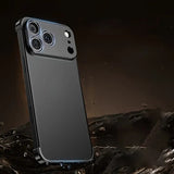 Metal foot frameless anti-fall case For iPhone