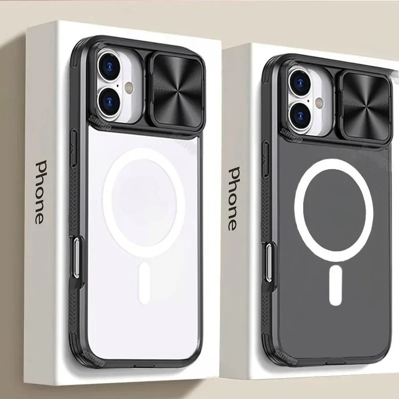 Magsafe Slide Camera Lens Protector Armor Case For iPhone