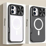 Magsafe Slide Camera Lens Protector Armor Case For iPhone