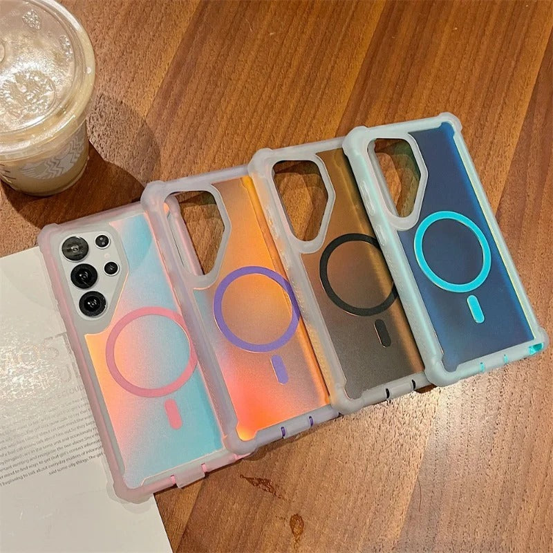Luxury Shockproof Magnetic Changing Color Case for Samsung