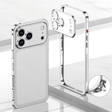 Luxury Alloy Lens Protect Silicone Lining Frame Case For iPhone