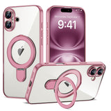 Magnetic Ring Stand Full Plating Case for iPhone