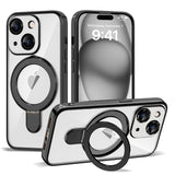 Magnetic Ring Stand Full Plating Case for iPhone