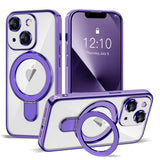 Magnetic Ring Stand Full Plating Case for iPhone