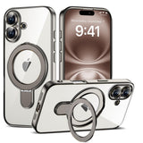 Magnetic Ring Stand Full Plating Case for iPhone