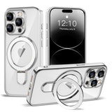 Magnetic Ring Stand Full Plating Case for iPhone