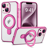 Magnetic Ring Stand Full Plating Case for iPhone