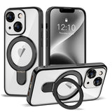 Magnetic Ring Stand Full Plating Case for iPhone