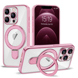 Magnetic Ring Stand Full Plating Case for iPhone