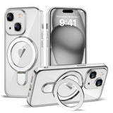 Magnetic Ring Stand Full Plating Case for iPhone