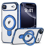 Magnetic Ring Stand Full Plating Case for iPhone