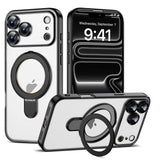 Magnetic Ring Stand Full Plating Case for iPhone