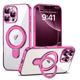Magnetic Ring Stand Full Plating Case for iPhone