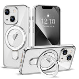 Magnetic Ring Stand Full Plating Case for iPhone