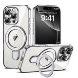 Magnetic Ring Stand Full Plating Case for iPhone