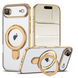 Magnetic Ring Stand Full Plating Case for iPhone