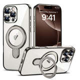 Magnetic Ring Stand Full Plating Case for iPhone