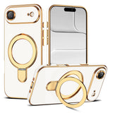 Magnetic Ring Stand Full Plating Case for iPhone