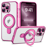 Magnetic Ring Stand Full Plating Case for iPhone