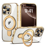 Magnetic Ring Stand Full Plating Case for iPhone